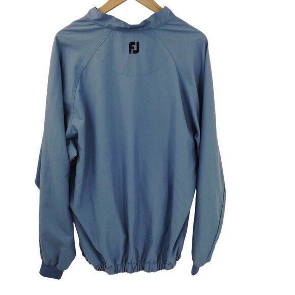 FootJoy Pullover Blue Windbreaker Jacket Size L Saint Croix National Golf Pocket - Picture 8 of 13